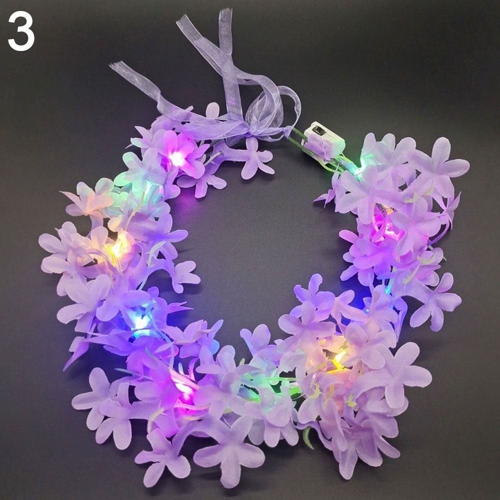 Wedding Arch Flower - ที่คาดผมเรืองแสงสำหรับงานแต่งงาน ผู้หญิง เด็กผู้หญิง มงกุฎไฟ LED สำหรับงานปาร์ตี้คริสต์มาส