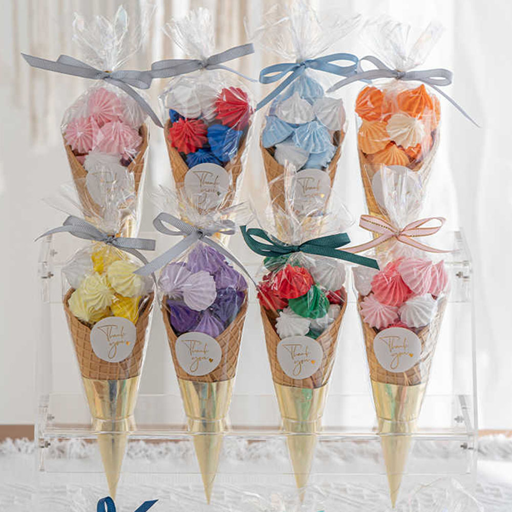 Wedding Decor Supply Store - อาหารpropsไอศกรีมงานแต่งงานอุปกรณ์งานเลี้ยงวันเกิดโรงแรมร้านอาหารStore Shop DecorจําลองปลอมMeringue Candy Ice Cream