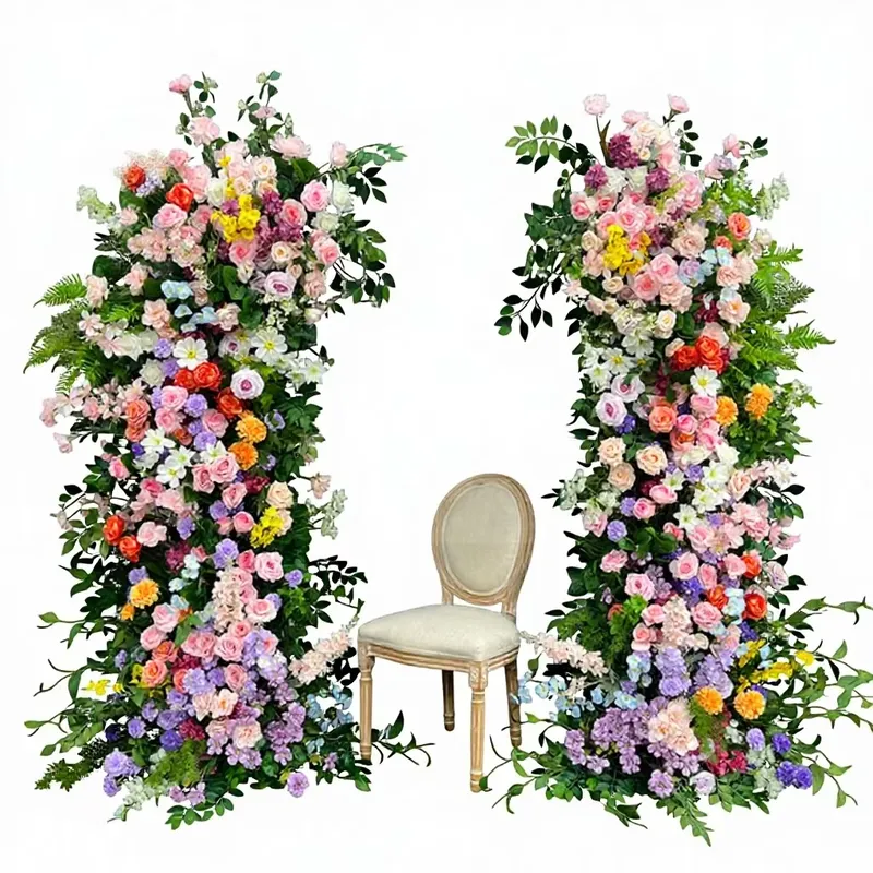 Wedding Arch Flower - ซุ้มดอกไม้ประดิษฐ์สำหรับงานแต่งงาน Sunwedding ลดราคาพิเศษ พร้อมโครงโลหะ ดอกไม้ผ้าไหม สำหรับตกแต่งงานแต่งงาน