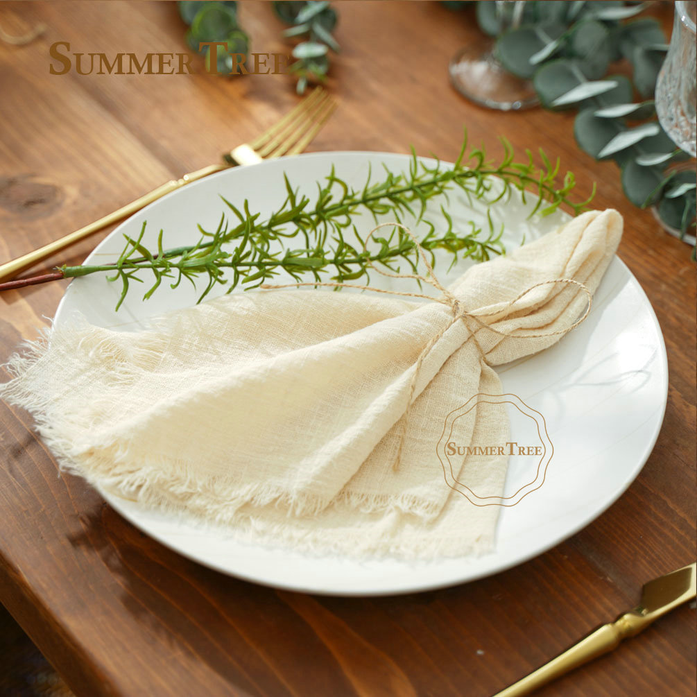ผ้าเช็ดปากผ้าตาข่ายผ้าฝ้าย42X4 - Wedding Supply Rentals บทวิจารณ์และราคา