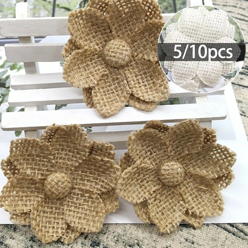 10 ชิ้น Handmade ธรรมชาติ Jute - Wedding Supply Rentals บทวิจารณ์และราคา