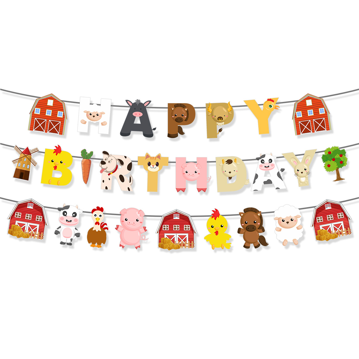 การ์ตูนฟาร์มสัตว์ธีมแบนเนอร์วั - Confetti Balloon Set บทวิจารณ์และราคา