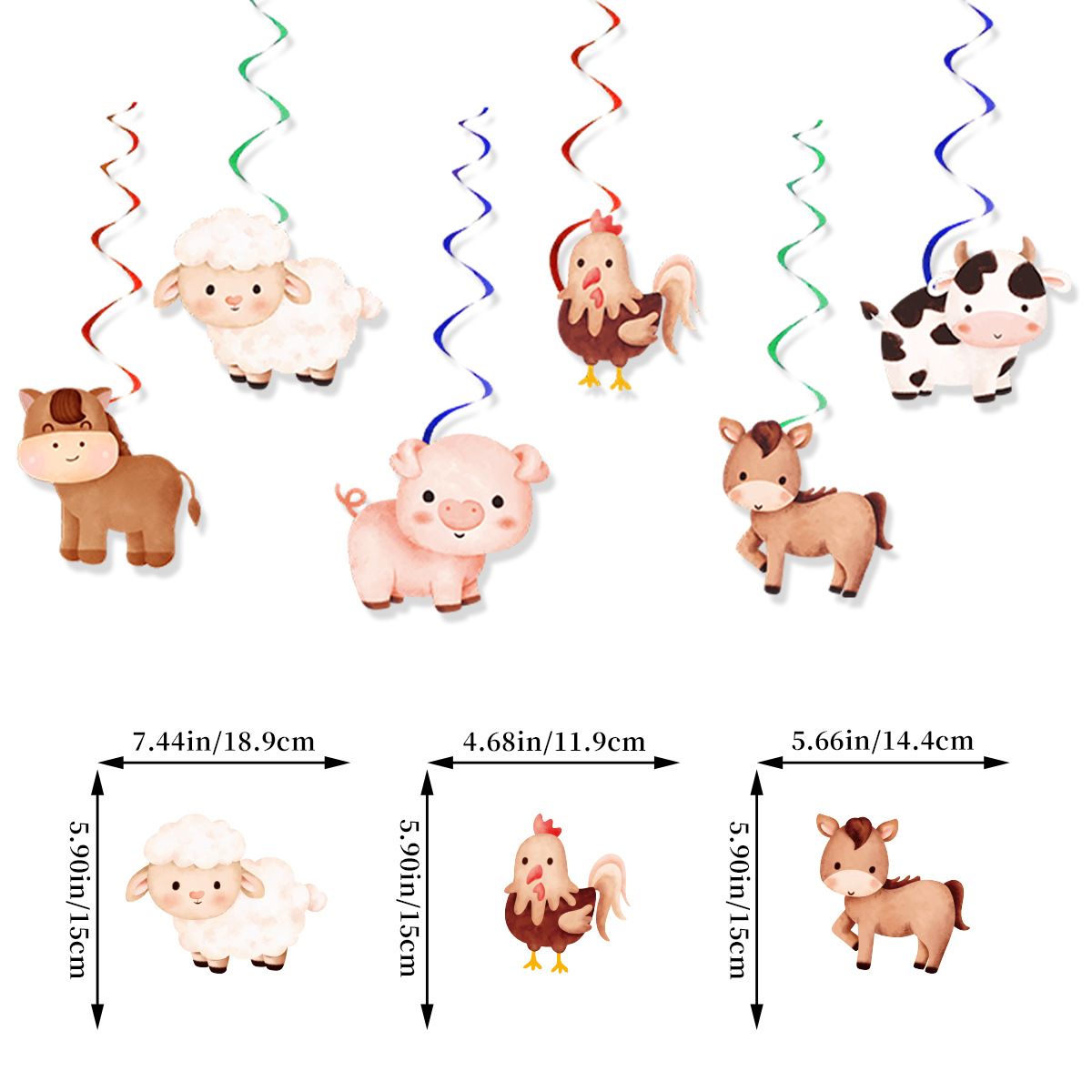 การ์ตูนฟาร์มสัตว์ธีมแบนเนอร์วั - Confetti Balloon Set บทวิจารณ์และราคา