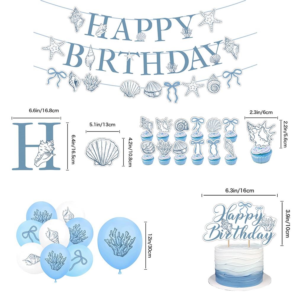 ของตกแต่งงานวันเกิดธีมนางเงือก - Confetti Balloon Set บทวิจารณ์และราคา