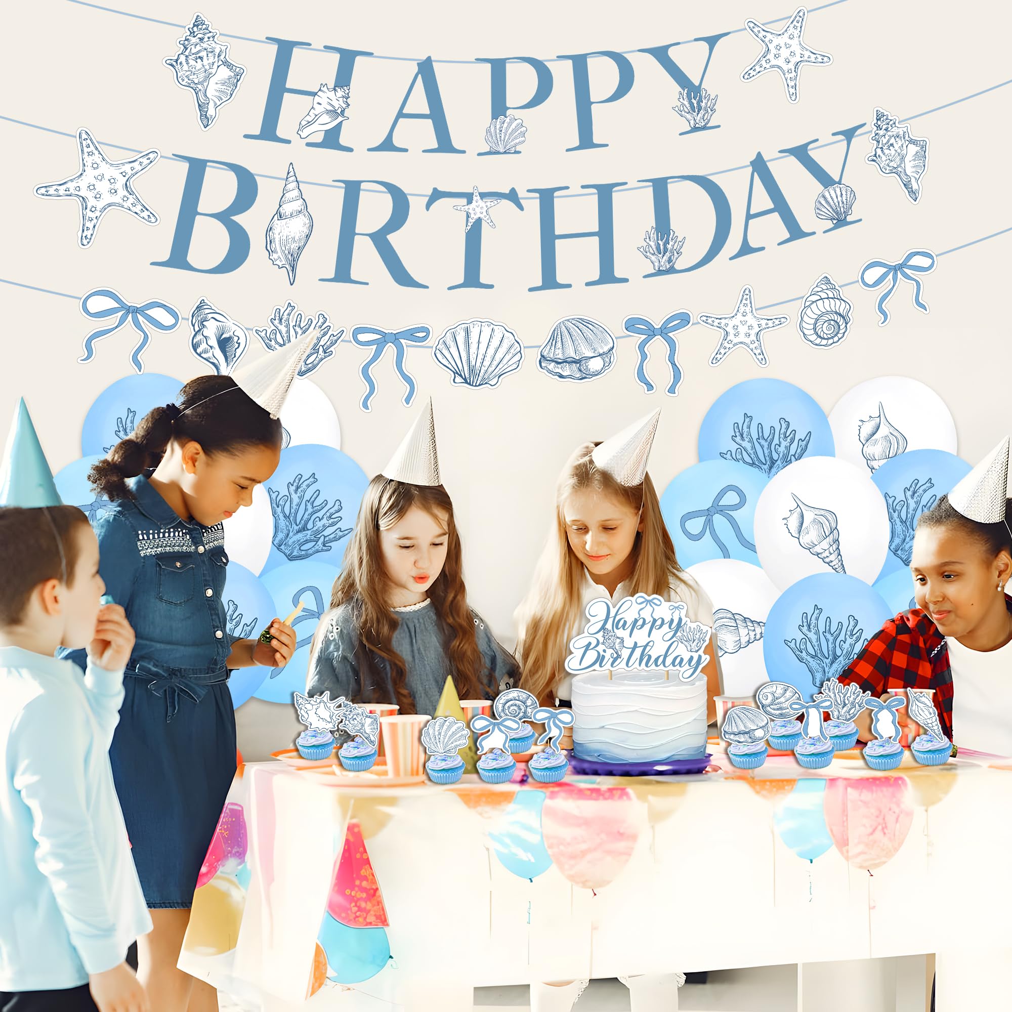 ของตกแต่งงานวันเกิดธีมนางเงือก - Confetti Balloon Set บทวิจารณ์และราคา