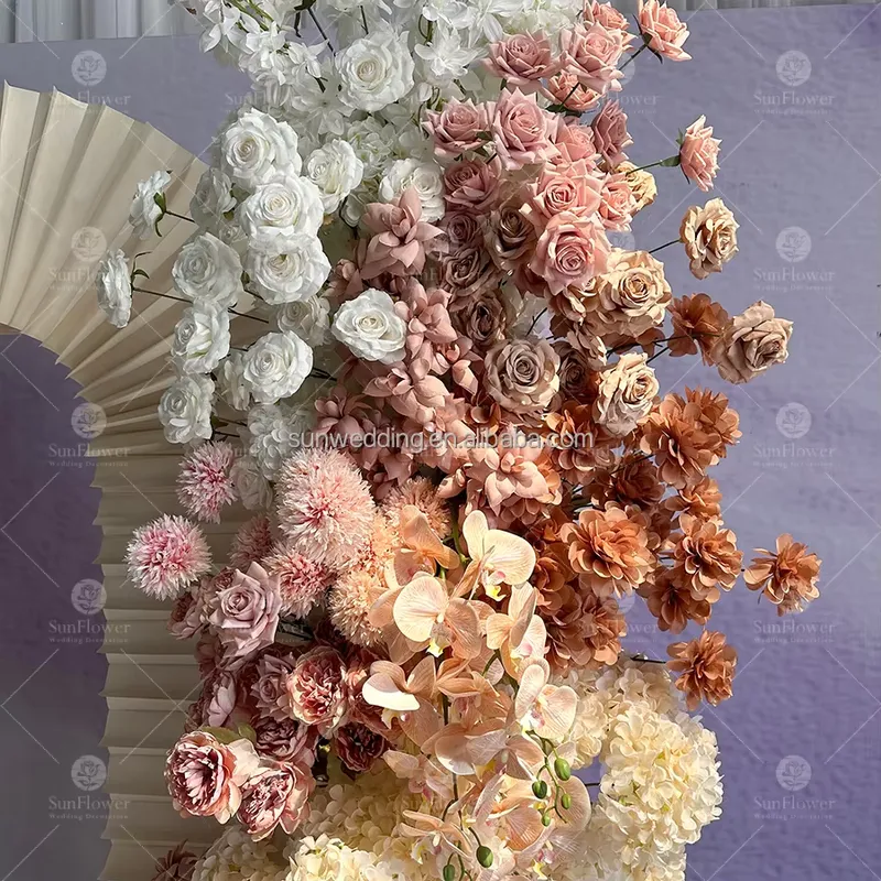 ซุ้มดอกไม้ผ้าไหมโครงโลหะแบบแขว - Wedding Arch Flower บทวิจารณ์และราคา