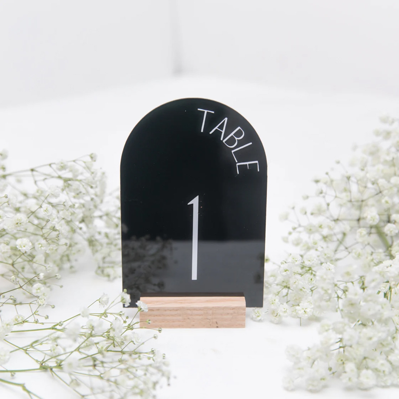 ส่วนบุคคลทาสีอะคริลิคงานแต่งงา - Table Number Gold บทวิจารณ์และราคา