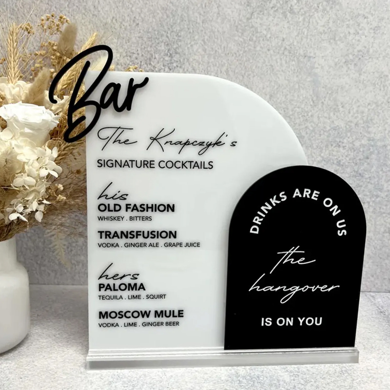 เมนูบาร์แบบกำหนดเองพร้อมตัดแบบ - Table Number Gold บทวิจารณ์และราคา