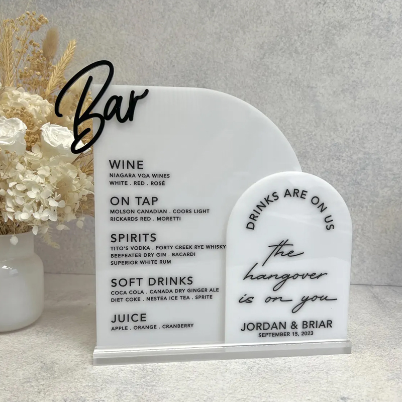 เมนูบาร์แบบกำหนดเองพร้อมตัดแบบ - Table Number Gold บทวิจารณ์และราคา