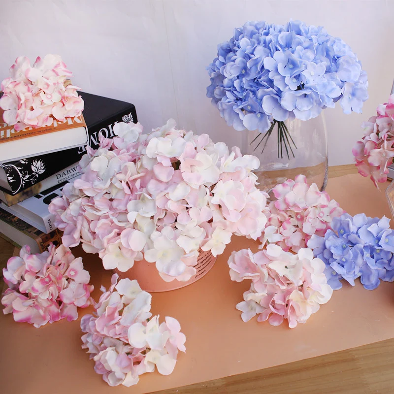 10ชิ้น/ล็อตสีสันดอกไม้ไฮเดรนเย - Wedding Arch Flower บทวิจารณ์และราคา