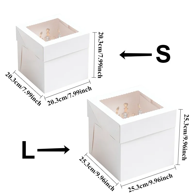 กล่องเค้กสีขาวแบบใช้แล้วทิ้งพร - Wedding Cake Supply บทวิจารณ์และราคา