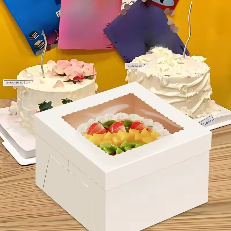กล่องเค้กสีขาวแบบใช้แล้วทิ้งพร - Wedding Cake Supply บทวิจารณ์และราคา