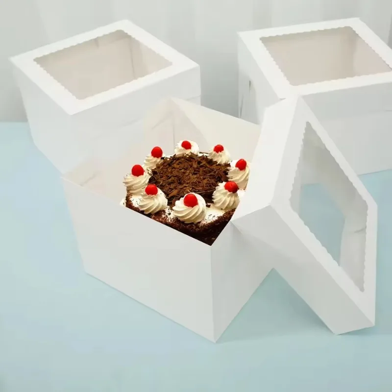 กล่องเค้กสีขาวแบบใช้แล้วทิ้งพร - Wedding Cake Supply บทวิจารณ์และราคา