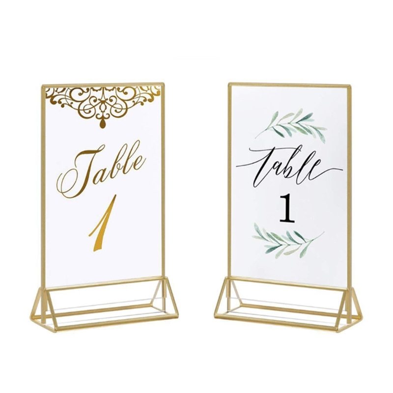 หมายเลขโต๊ะแต่งงานทำจากอะคริลิ - Table Number Gold บทวิจารณ์และราคา