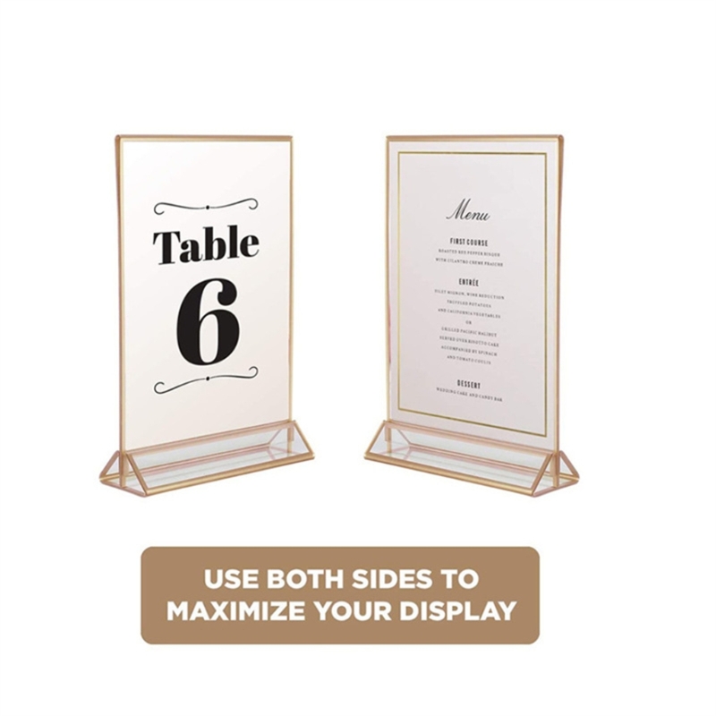 หมายเลขโต๊ะแต่งงานทำจากอะคริลิ - Table Number Gold บทวิจารณ์และราคา