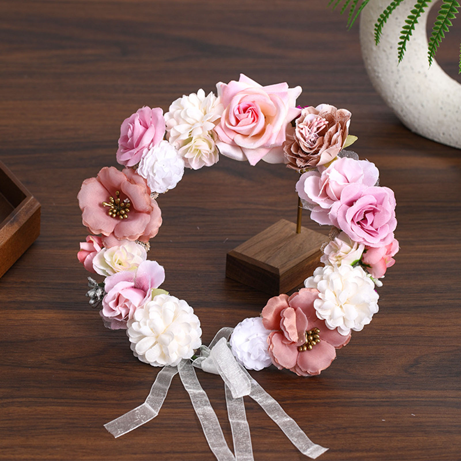มงกุฎดอกไม้ พวงมาลัยเจ้าสาว พว - Wedding Arch Flower บทวิจารณ์และราคา