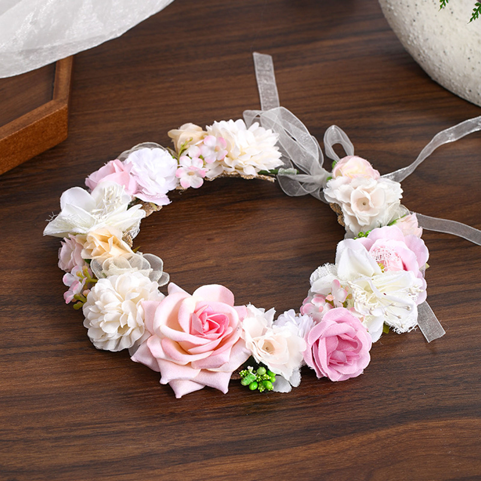 มงกุฎดอกไม้ พวงมาลัยเจ้าสาว พว - Wedding Arch Flower บทวิจารณ์และราคา