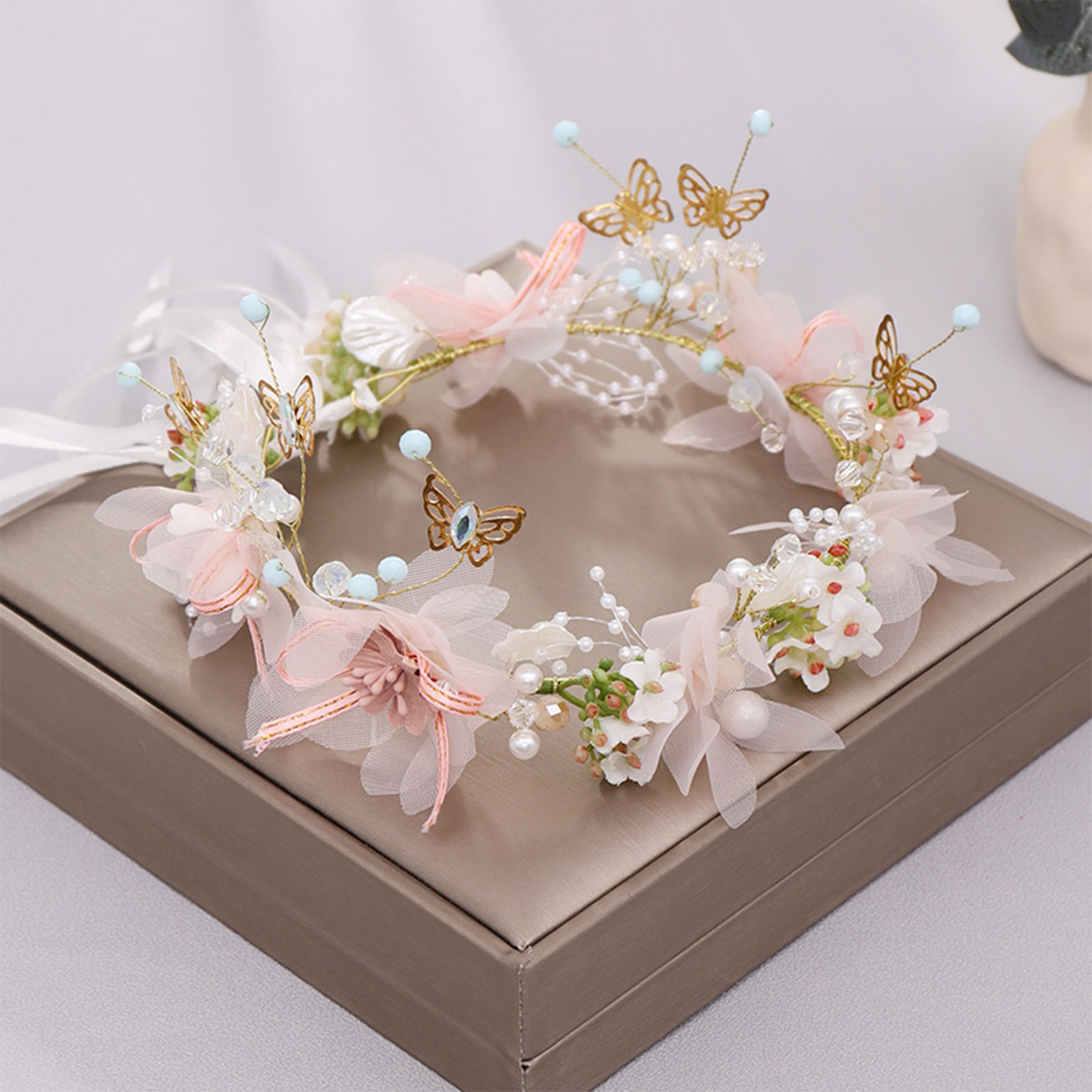 ที่คาดผมดอกไม้สำหรับผู้หญิงและ - Wedding Arch Flower บทวิจารณ์และราคา