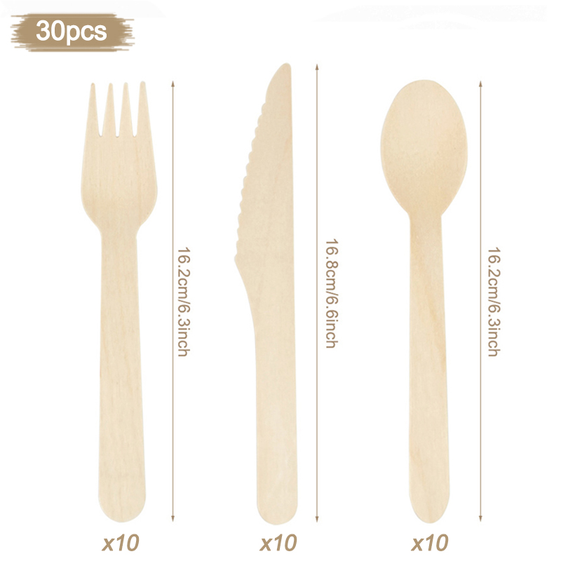 ทิ้งไม้ช้อนส้อมมีดช้อนส้อมชุดช - Wedding Supply Rentals บทวิจารณ์และราคา