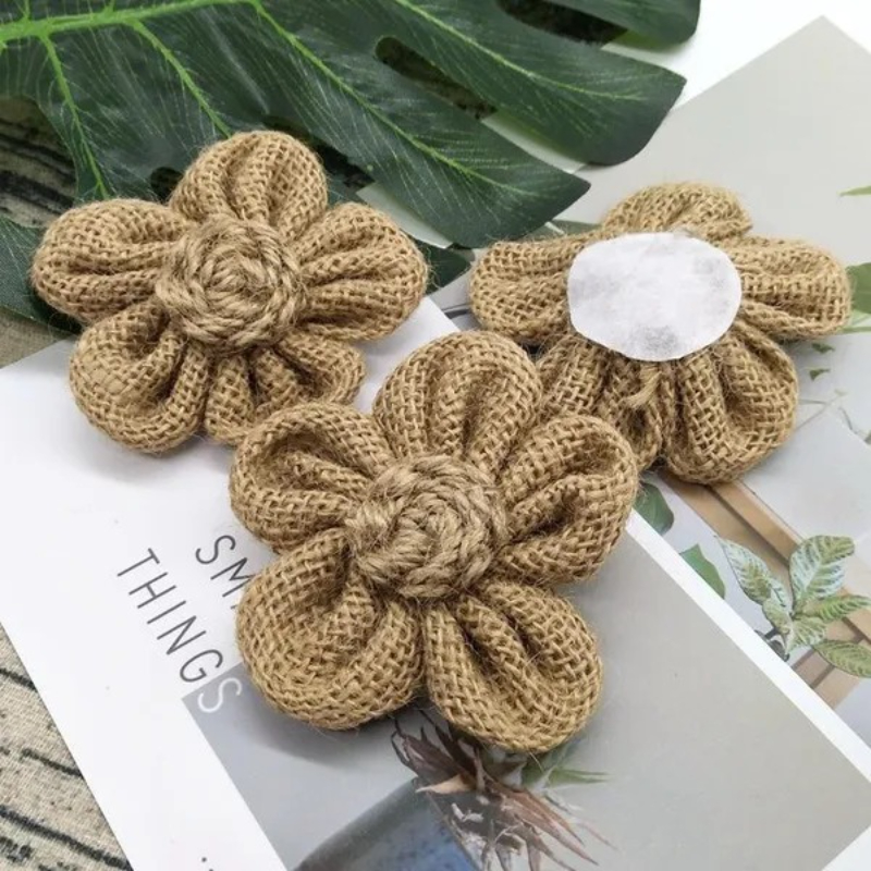 10 ชิ้น Handmade ธรรมชาติ Jute - Wedding Supply Rentals บทวิจารณ์และราคา