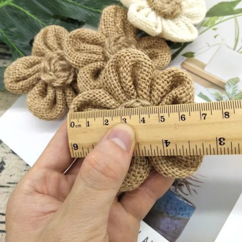 10 ชิ้น Handmade ธรรมชาติ Jute - Wedding Supply Rentals บทวิจารณ์และราคา