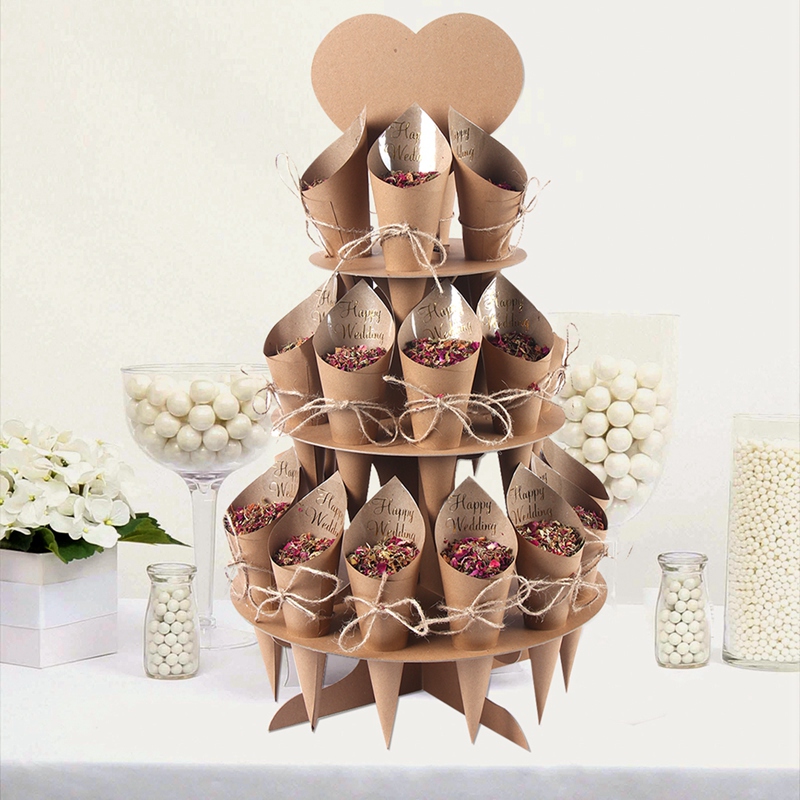 ถาดกระดาษคราฟท์สำหรับงานแต่งงา - Wedding Supply Rentals บทวิจารณ์และราคา