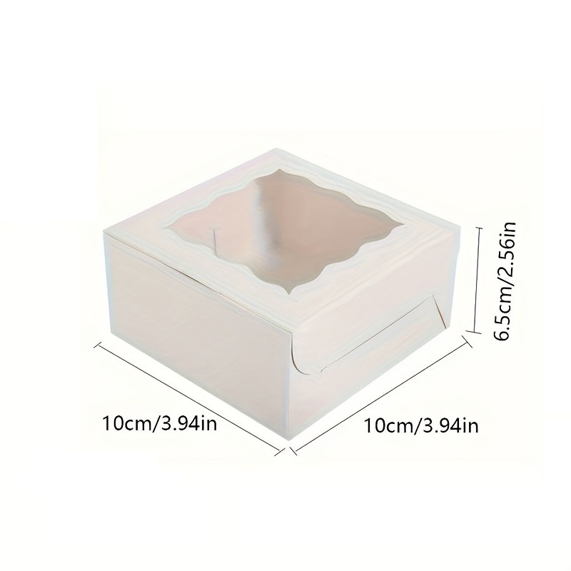 10 ชิ้นกระดาษคราฟท์กล่องขนมเค้ - Wedding Cake Supply บทวิจารณ์และราคา