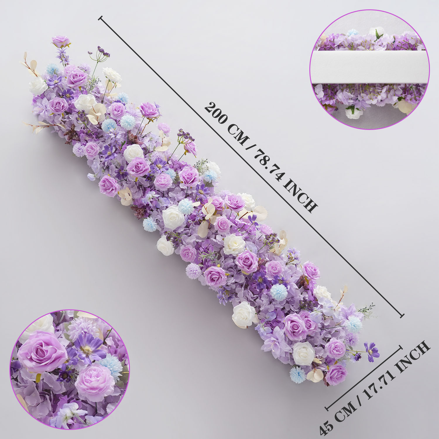 ดอกไม้สีม่วงประดิษฐ์ดอกไม้งานแ - Wedding Arch Flower บทวิจารณ์และราคา