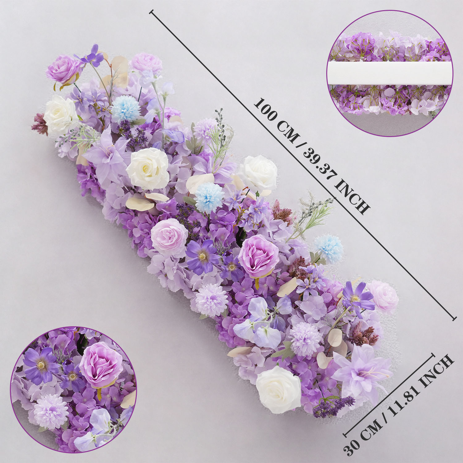 ดอกไม้สีม่วงประดิษฐ์ดอกไม้งานแ - Wedding Arch Flower บทวิจารณ์และราคา