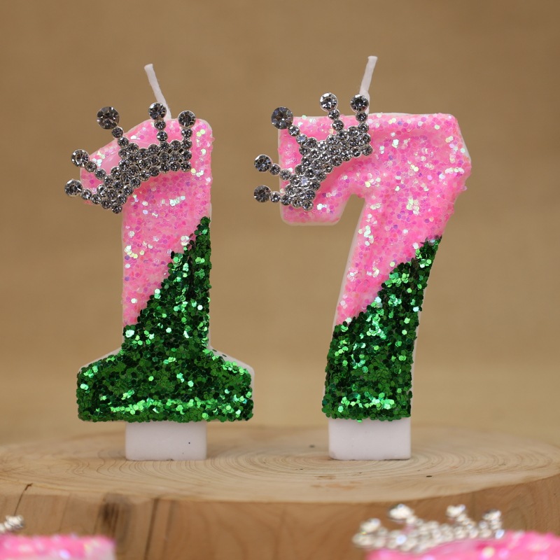 เทียนวันเกิดรูปมงกุฎเจ้าหญิงสี - Wedding Cake Supply บทวิจารณ์และราคา