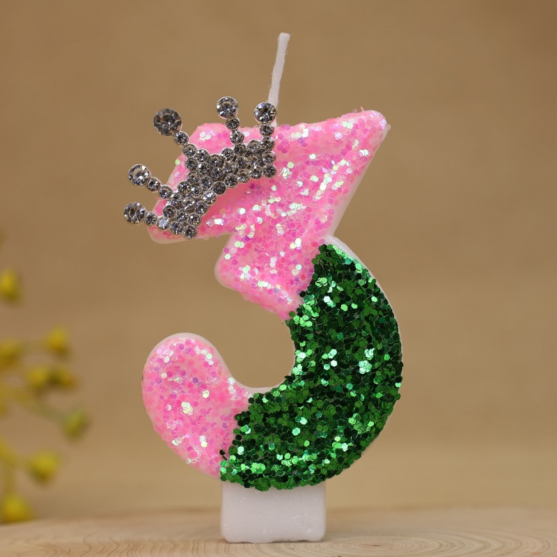 เทียนวันเกิดรูปมงกุฎเจ้าหญิงสี - Wedding Cake Supply บทวิจารณ์และราคา