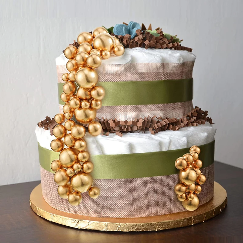 80 ชิ้น Gold Balls เค้ก Topper - Confetti Balloon Set บทวิจารณ์และราคา