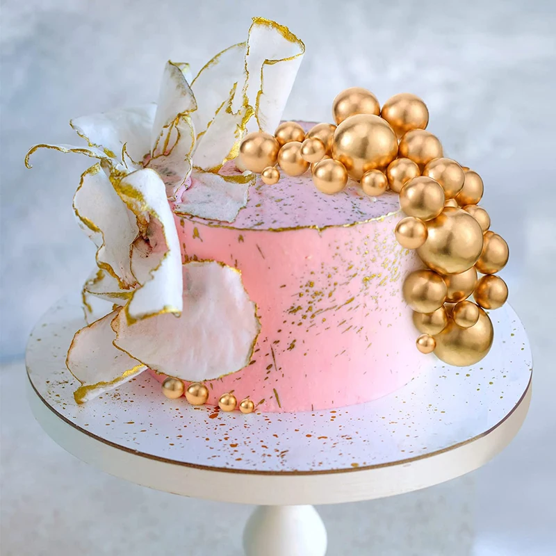 80 ชิ้น Gold Balls เค้ก Topper - Confetti Balloon Set บทวิจารณ์และราคา