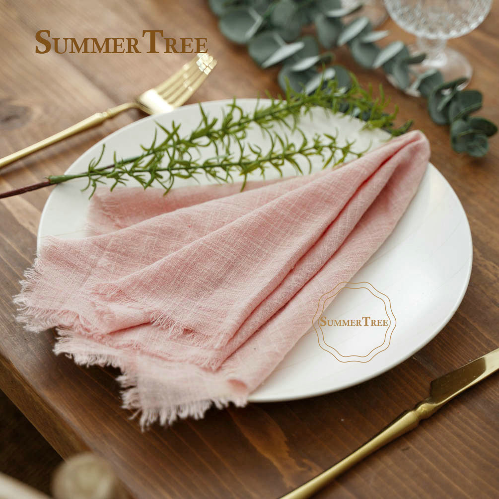 12ชิ้นผ้าเช็ดปากย้อนยุค42X42ซม - Wedding Supply Rentals บทวิจารณ์และราคา