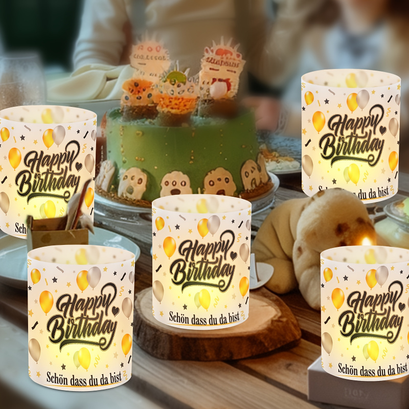 6ชิ้น. โคมไฟตั้งโต๊ะวันเกิดสีด - Table Number Gold บทวิจารณ์และราคา