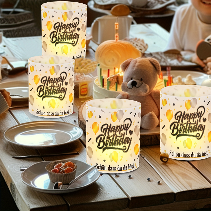 6ชิ้น. โคมไฟตั้งโต๊ะวันเกิดสีด - Table Number Gold บทวิจารณ์และราคา