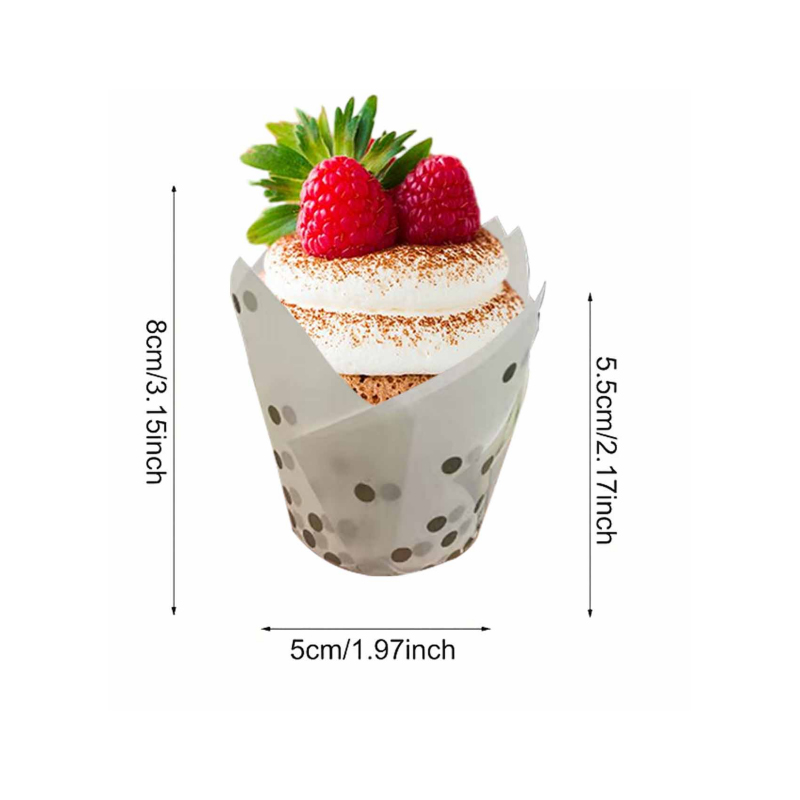 50 ชิ้น/100 ชิ้น ถ้วยเค้กลายดอ - Wedding Cake Supply บทวิจารณ์และราคา
